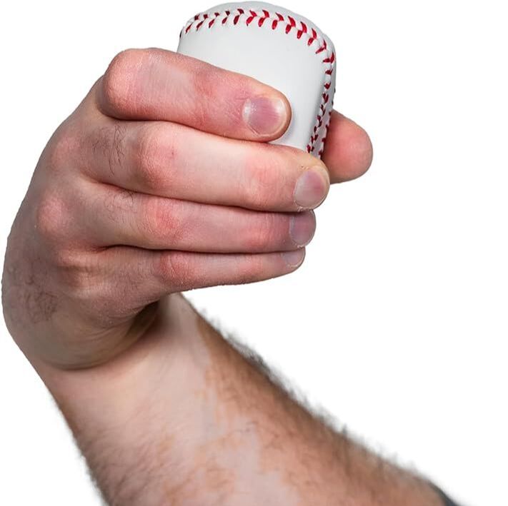 Curveball grip on Baseball Spinner