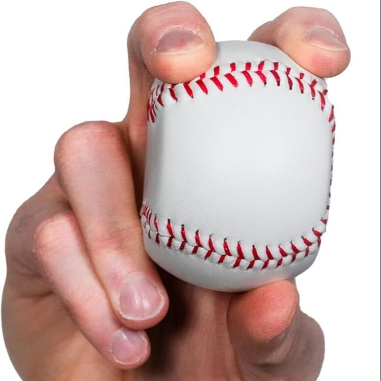 4 seam fastball grip on baseball spinner